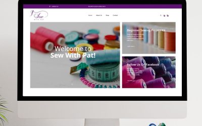 Portfolio Sew With Pat Website Design