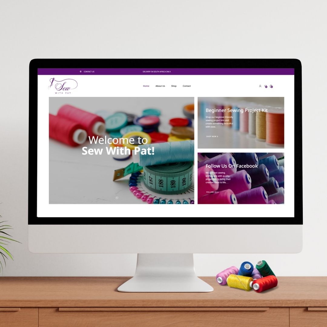 Portfolio Sew With Pat Website Design