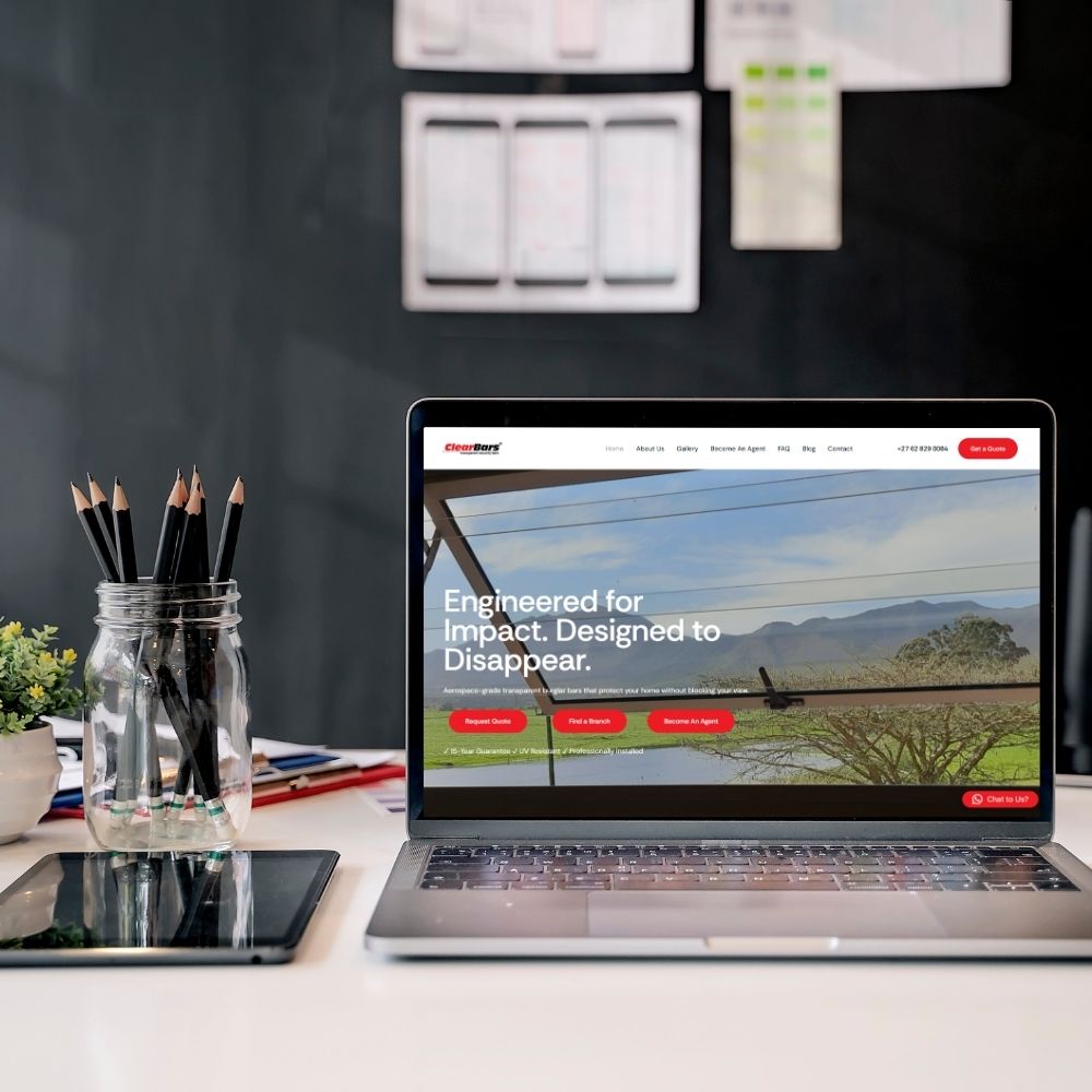 Portfolio ClearBars Website Design
