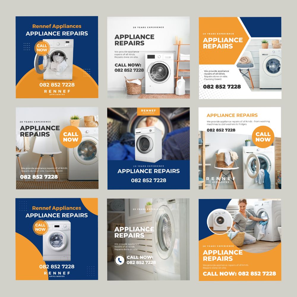 Portfolio Rennef Appliances Social Media Marketing